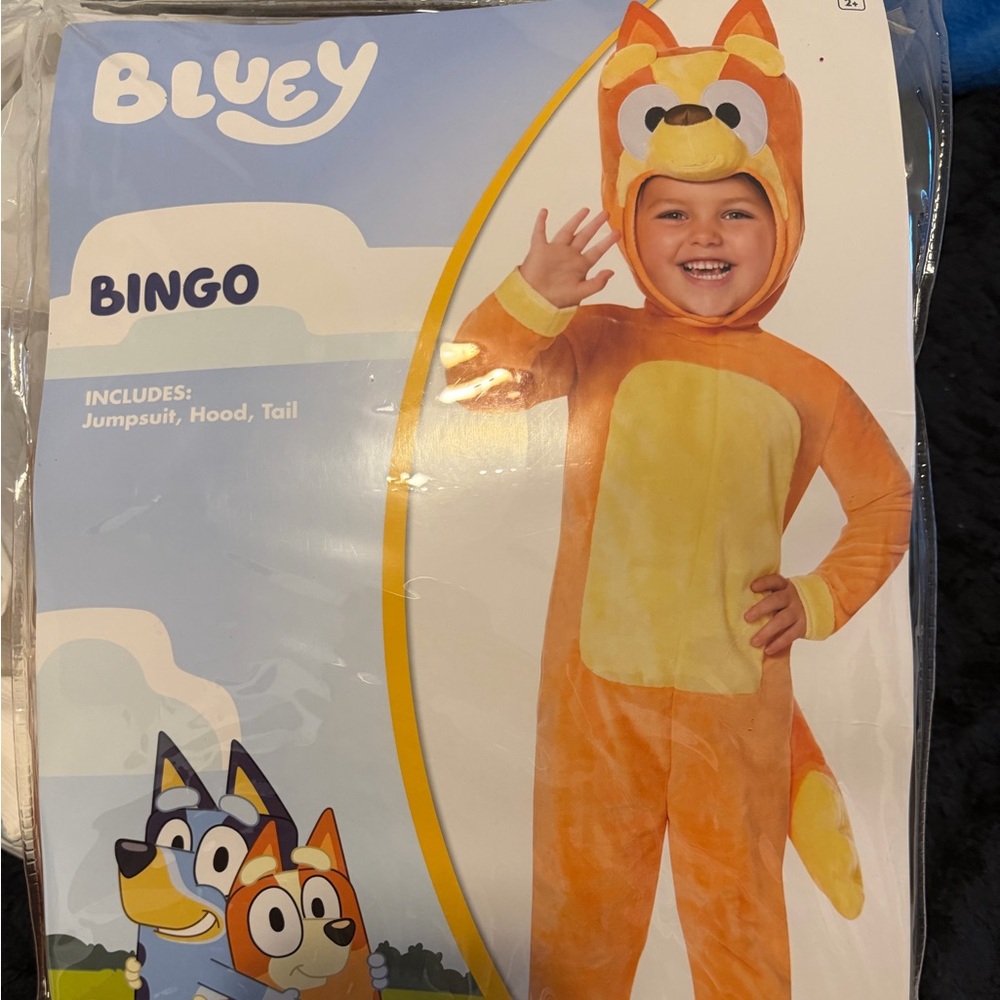 Spirit Bingo Kids Costume - Orange and Yellow